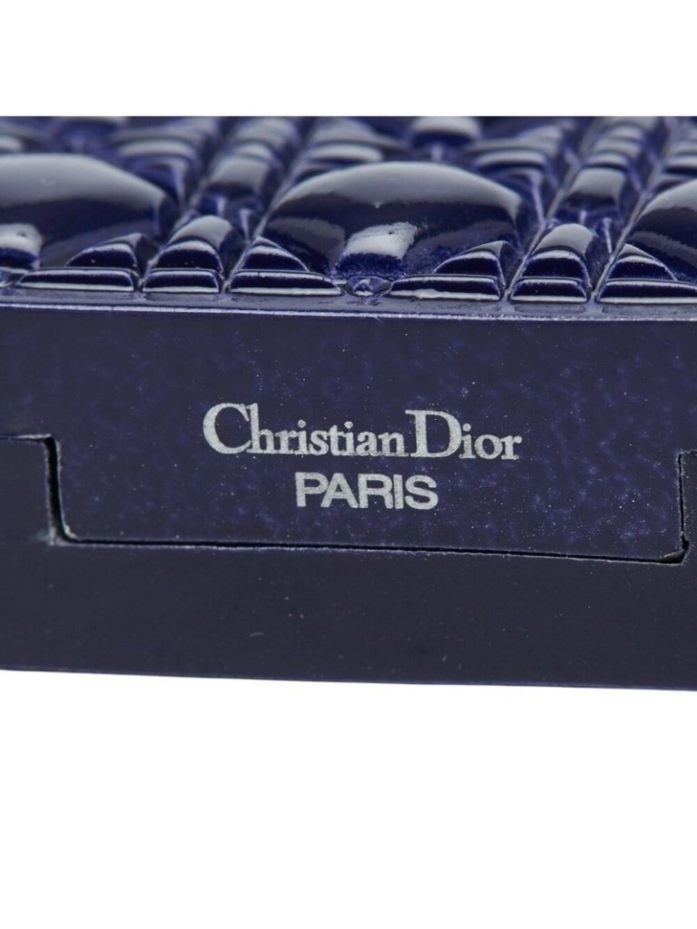 Dior Lady Dior Mirror Charm Navy Blue Metal 1- Handbag - Picture 4 of 6